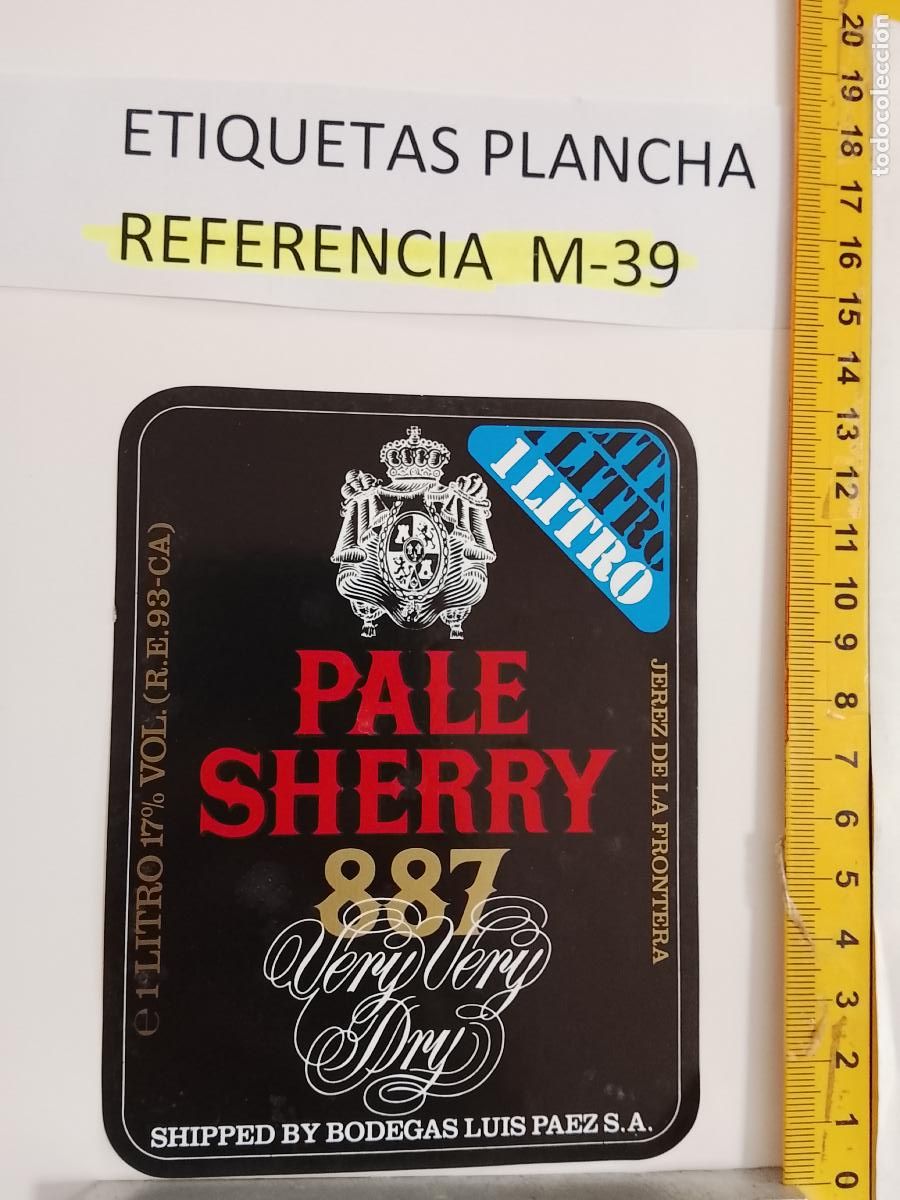 Etiquetas antiguas: HAGA SU OFERTA - ANTIGUA ETIQUETA DE VINO LICOR co&ntilde;ac manzanilla fino SANLUCAR JEREZ CADIZ EL PUERTO