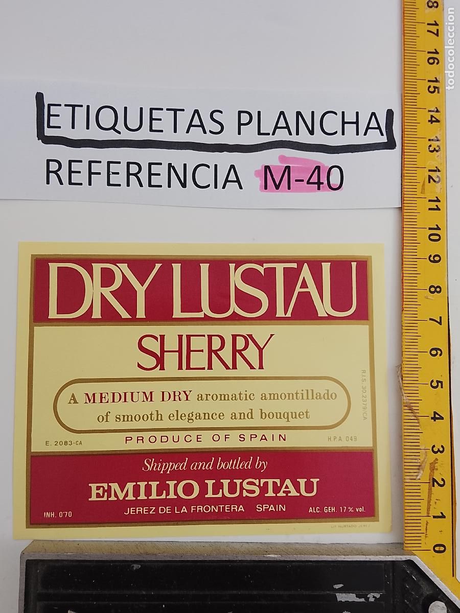 Etiquetas antiguas: HAGA SU OFERTA - ANTIGUA ETIQUETA DE VINO LICOR co&ntilde;ac manzanilla fino SANLUCAR JEREZ CADIZ EL PUERTO