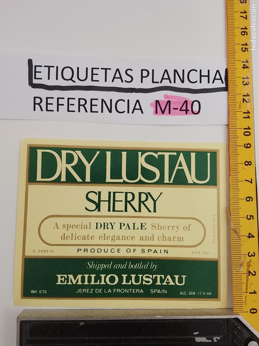 Etiquetas antiguas: HAGA SU OFERTA - ANTIGUA ETIQUETA DE VINO LICOR co&ntilde;ac manzanilla fino SANLUCAR JEREZ CADIZ EL PUERTO