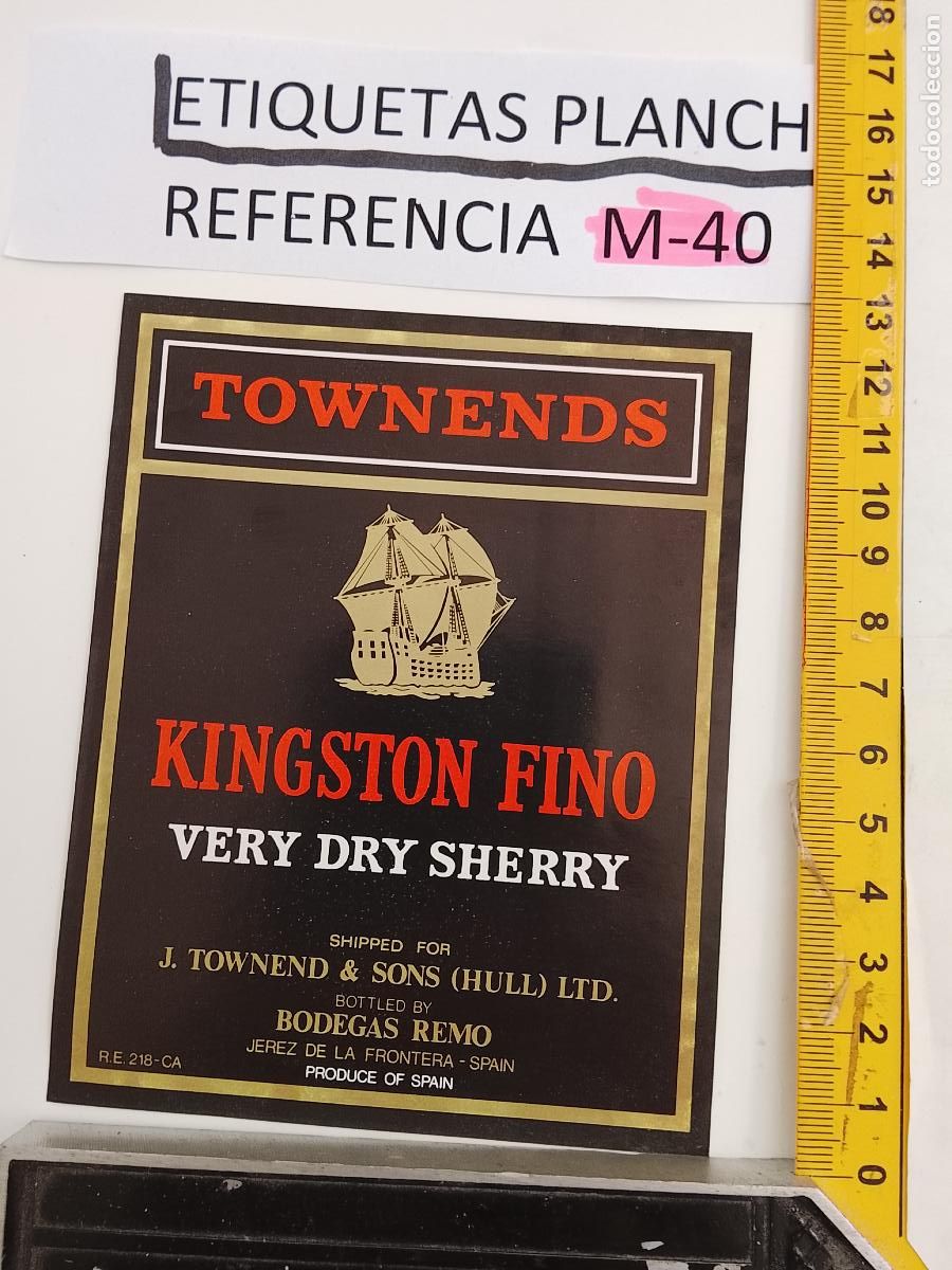 Etiquetas antiguas: HAGA SU OFERTA - ANTIGUA ETIQUETA DE VINO LICOR co&ntilde;ac manzanilla fino SANLUCAR JEREZ CADIZ EL PUERTO