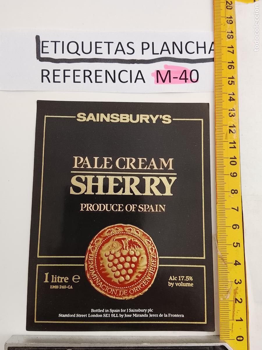 Etiquetas antiguas: HAGA SU OFERTA - ANTIGUA ETIQUETA DE VINO LICOR co&ntilde;ac manzanilla fino SANLUCAR JEREZ CADIZ EL PUERTO