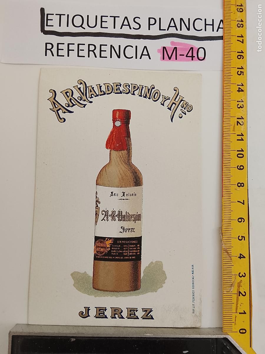 Etiquetas antiguas: HAGA SU OFERTA - ANTIGUA ETIQUETA DE VINO LICOR co&ntilde;ac manzanilla fino SANLUCAR JEREZ CADIZ EL PUERTO