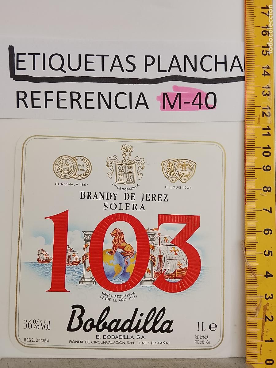 Etiquetas antiguas: HAGA SU OFERTA - ANTIGUA ETIQUETA DE VINO LICOR co&ntilde;ac manzanilla fino SANLUCAR JEREZ CADIZ EL PUERTO
