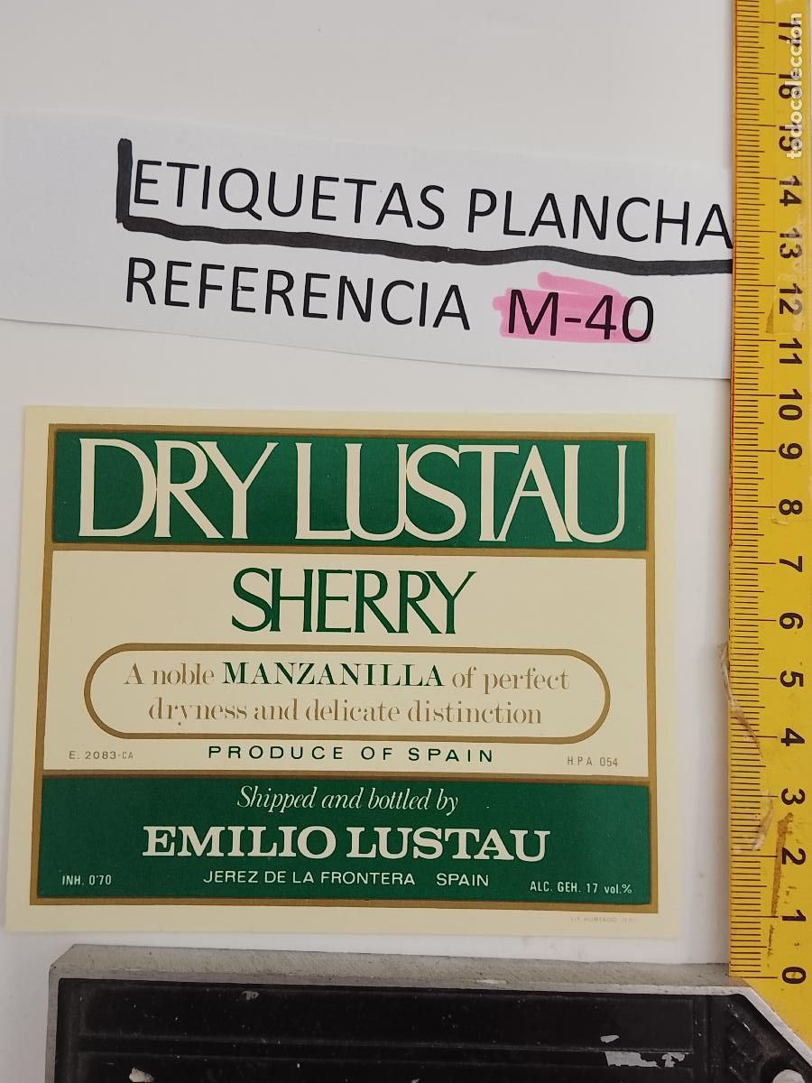 &Eacute;tiquettes anciennes: HAGA SU OFERTA - ANTIGUA ETIQUETA DE VINO LICOR co&ntilde;ac manzanilla fino SANLUCAR JEREZ CADIZ EL PUERTO