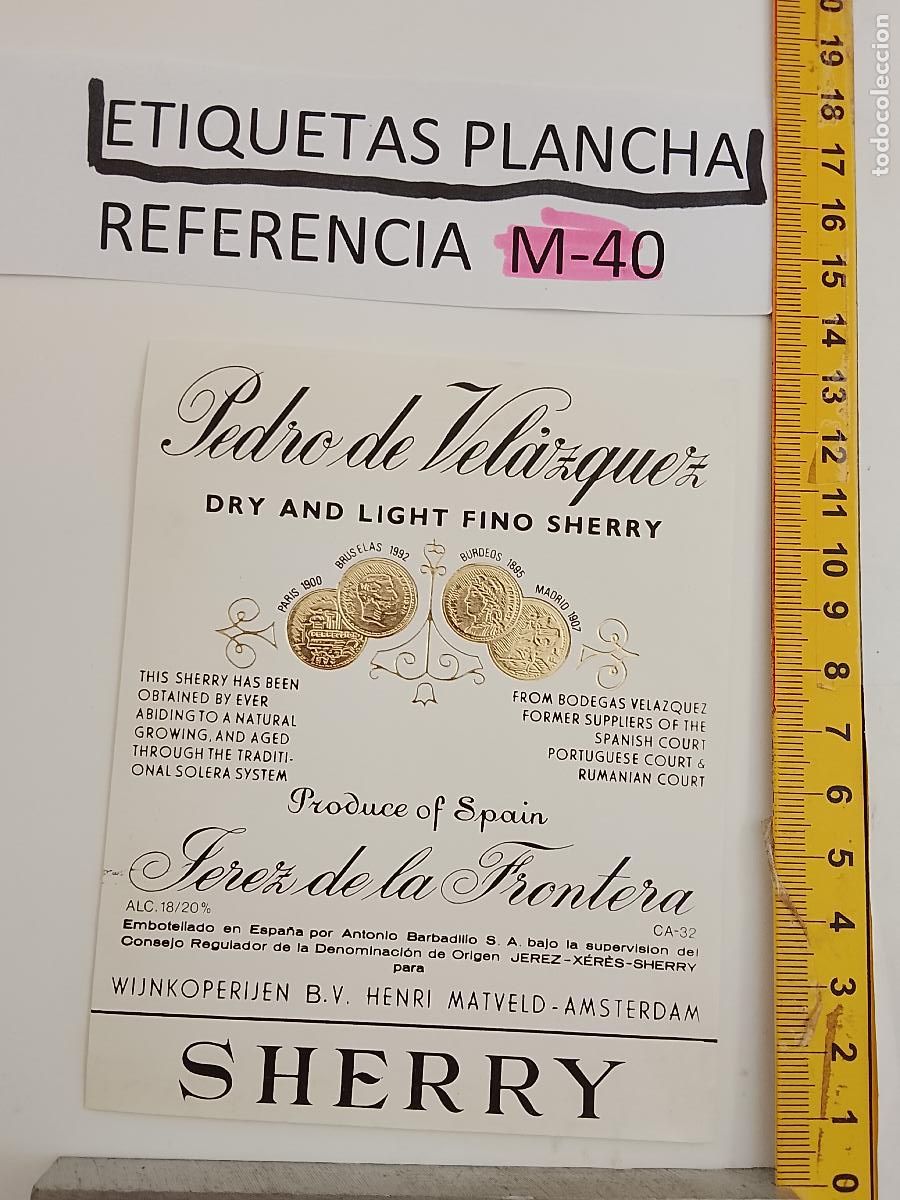 Etiquetas antiguas: HAGA SU OFERTA - ANTIGUA ETIQUETA DE VINO LICOR co&ntilde;ac manzanilla fino SANLUCAR JEREZ CADIZ EL PUERTO
