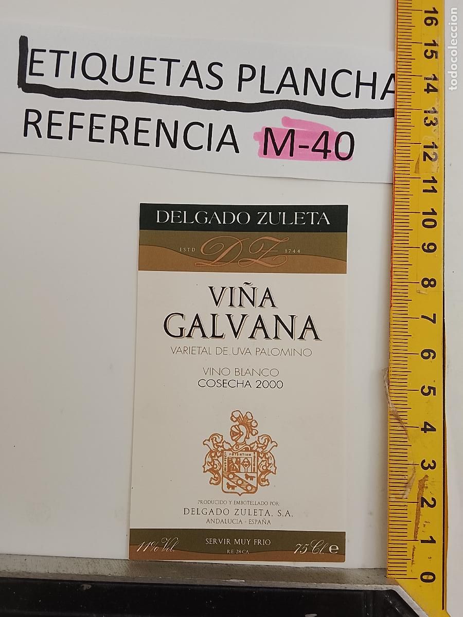 Etiquetas antiguas: HAGA SU OFERTA - ANTIGUA ETIQUETA DE VINO LICOR co&ntilde;ac manzanilla fino SANLUCAR JEREZ CADIZ EL PUERTO