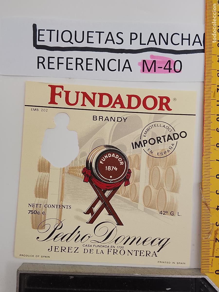 Etiquetas antiguas: HAGA SU OFERTA - ANTIGUA ETIQUETA DE VINO LICOR co&ntilde;ac manzanilla fino SANLUCAR JEREZ CADIZ EL PUERTO