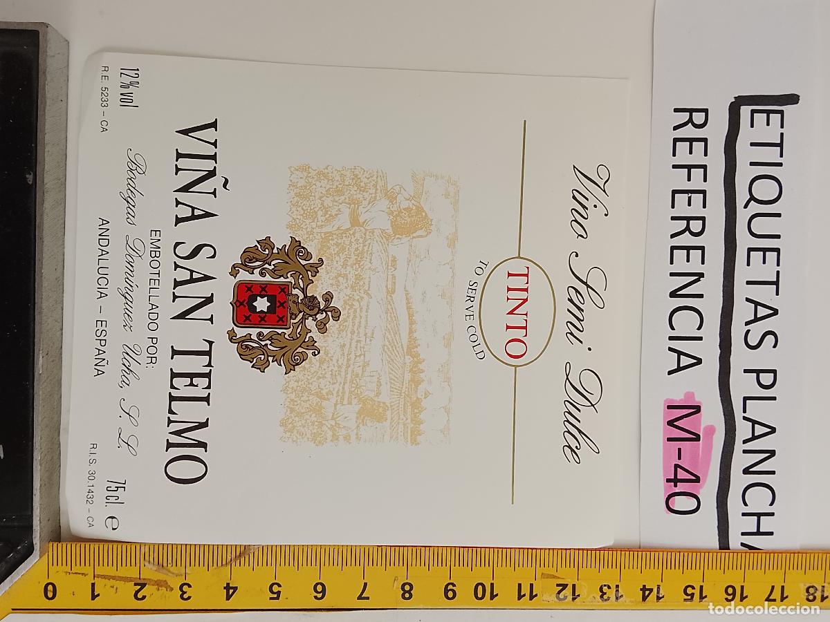 Etiquetas antiguas: HAGA SU OFERTA - ANTIGUA ETIQUETA DE VINO LICOR co&ntilde;ac manzanilla fino SANLUCAR JEREZ CADIZ EL PUERTO