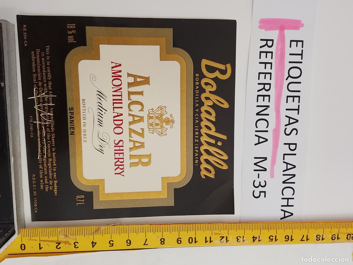 Etiquetas antiguas: HAGA SU OFERTA - ANTIGUA ETIQUETA DE VINO LICOR co&ntilde;ac manzanilla fino SANLUCAR JEREZ CADIZ EL PUERTO