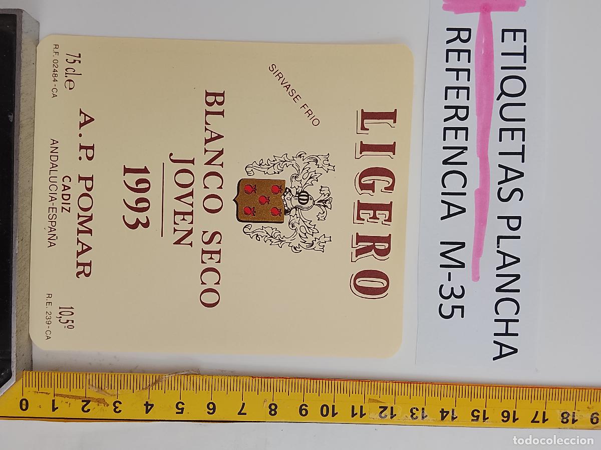 Etiquetas antiguas: HAGA SU OFERTA - ANTIGUA ETIQUETA DE VINO LICOR co&ntilde;ac manzanilla fino SANLUCAR JEREZ CADIZ EL PUERTO