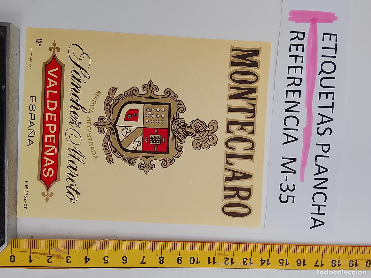 Etiquetas antiguas: HAGA SU OFERTA - ANTIGUA ETIQUETA DE VINO LICOR co&ntilde;ac manzanilla fino SANLUCAR JEREZ CADIZ EL PUERTO