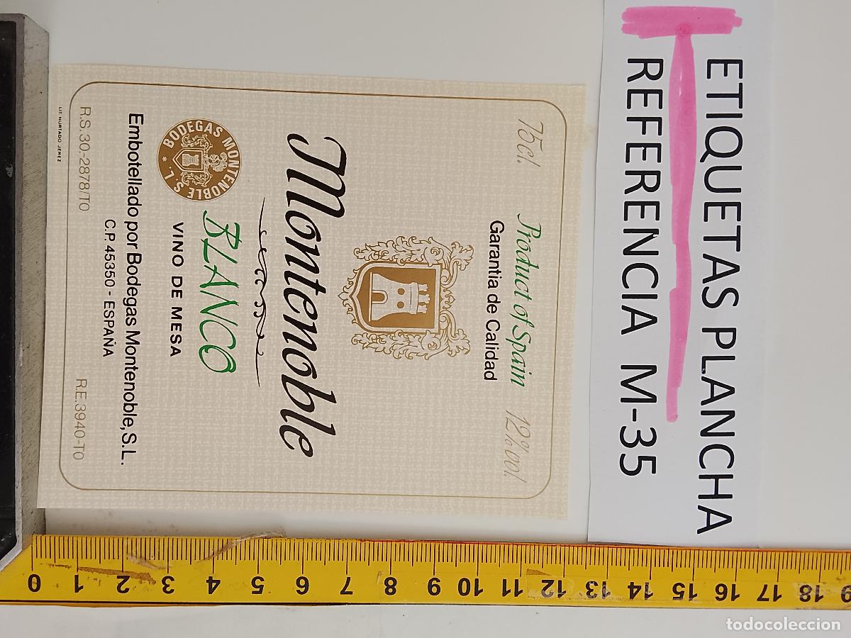 Etichette antiche: HAGA SU OFERTA - ANTIGUA ETIQUETA DE VINO LICOR co&ntilde;ac manzanilla fino SANLUCAR JEREZ CADIZ EL PUERTO