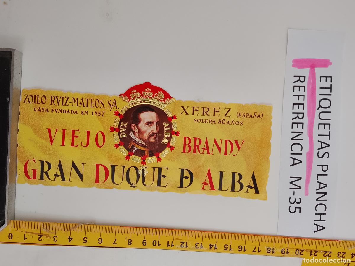 Etiquetas antiguas: HAGA SU OFERTA - ANTIGUA ETIQUETA DE VINO LICOR co&ntilde;ac manzanilla fino SANLUCAR JEREZ CADIZ EL PUERTO