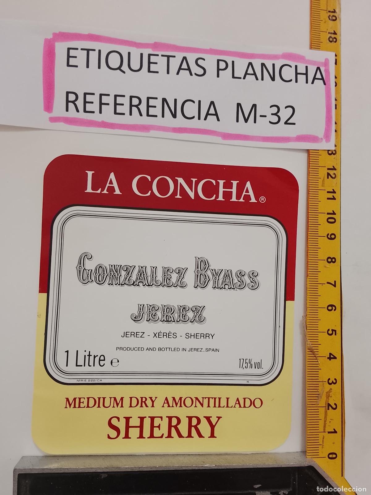 Alte Etiketten: HAGA SU OFERTA - ANTIGUA ETIQUETA DE VINO LICOR co&ntilde;ac manzanilla fino SANLUCAR JEREZ CADIZ EL PUERTO