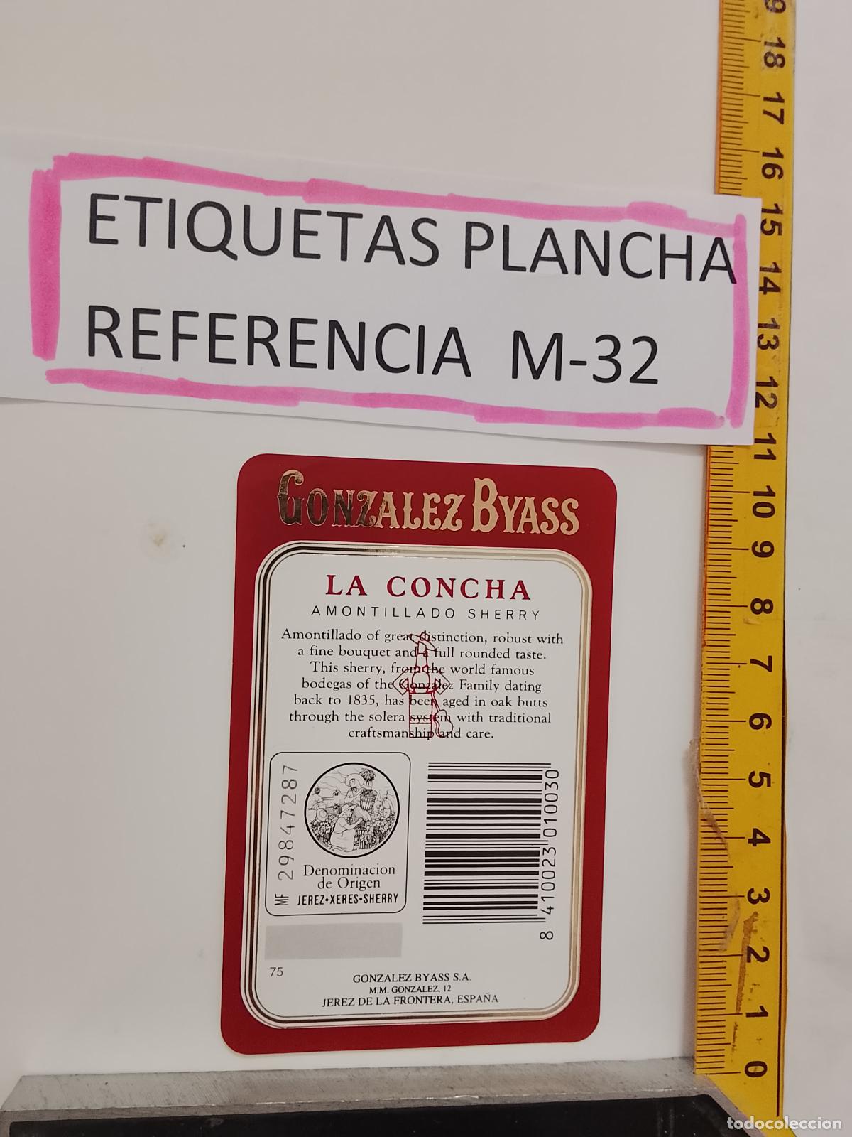 Alte Etiketten: HAGA SU OFERTA - ANTIGUA ETIQUETA DE VINO LICOR co&ntilde;ac manzanilla fino SANLUCAR JEREZ CADIZ EL PUERTO