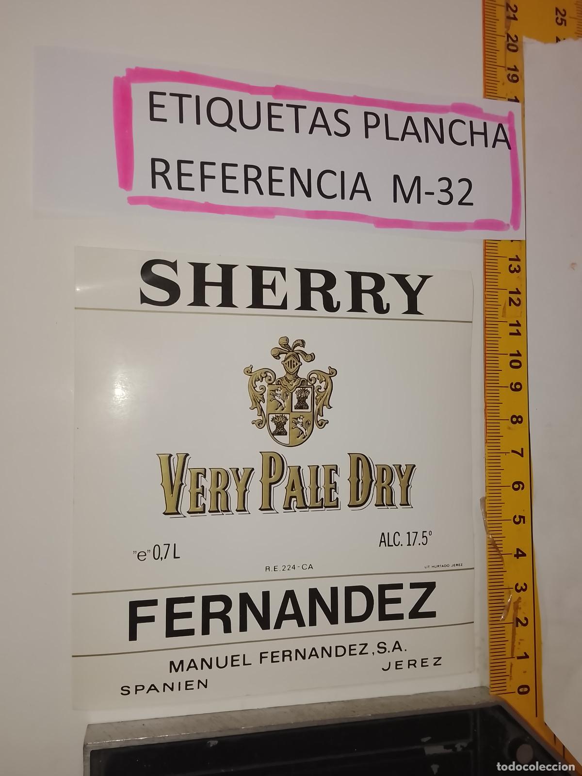 Alte Etiketten: HAGA SU OFERTA - ANTIGUA ETIQUETA DE VINO LICOR co&ntilde;ac manzanilla fino SANLUCAR JEREZ CADIZ EL PUERTO