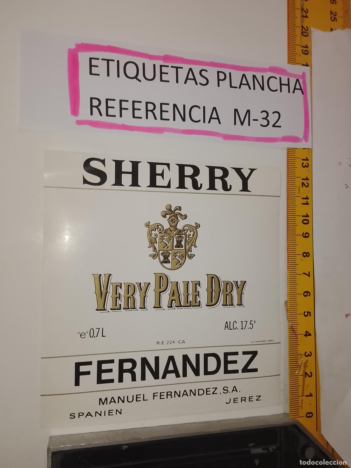 Alte Etiketten: HAGA SU OFERTA - ANTIGUA ETIQUETA DE VINO LICOR co&ntilde;ac manzanilla fino SANLUCAR JEREZ CADIZ EL PUERTO