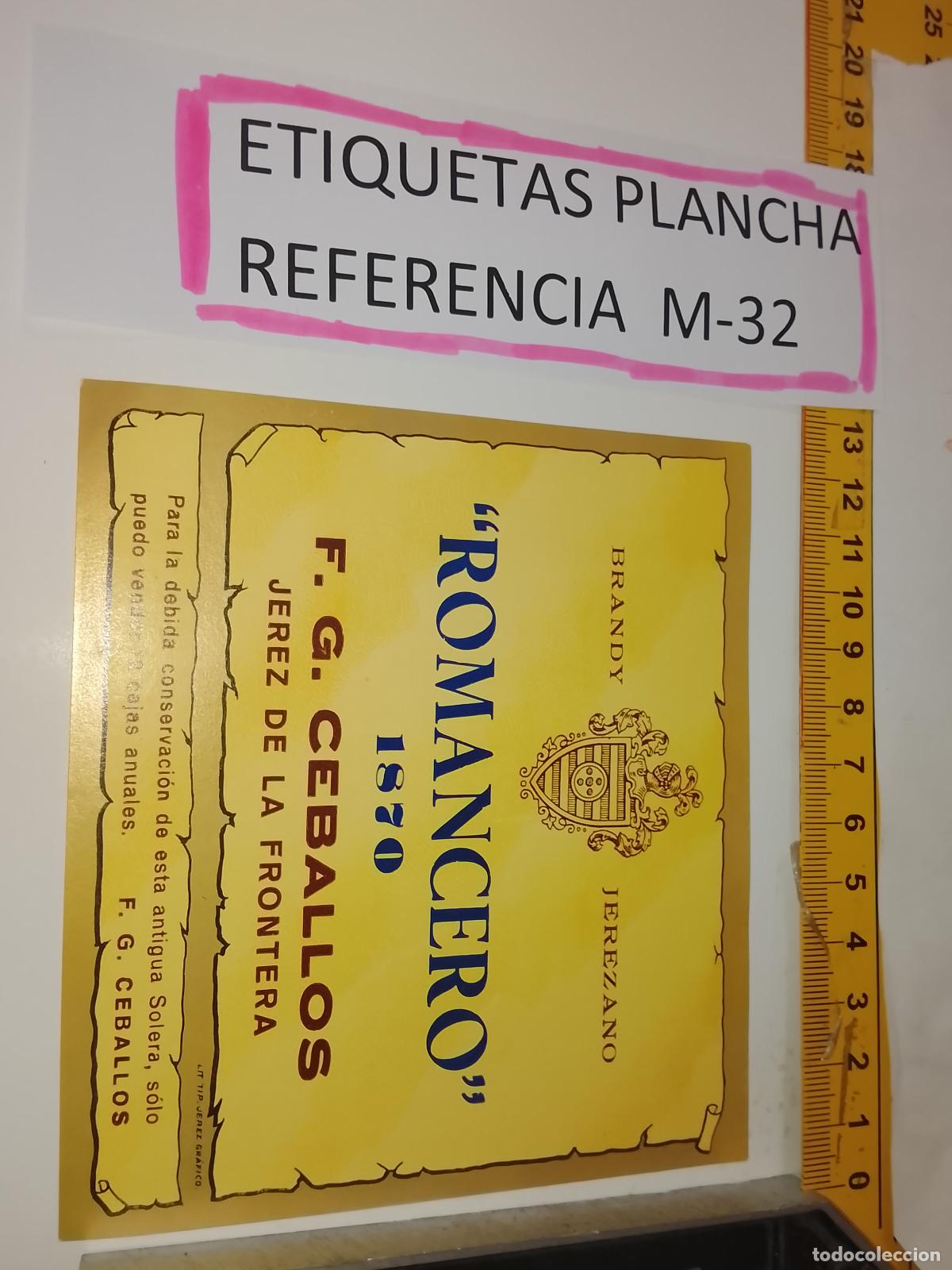 Old Labels: HAGA SU OFERTA - ANTIGUA ETIQUETA DE VINO LICOR co&ntilde;ac manzanilla fino SANLUCAR JEREZ CADIZ EL PUERTO