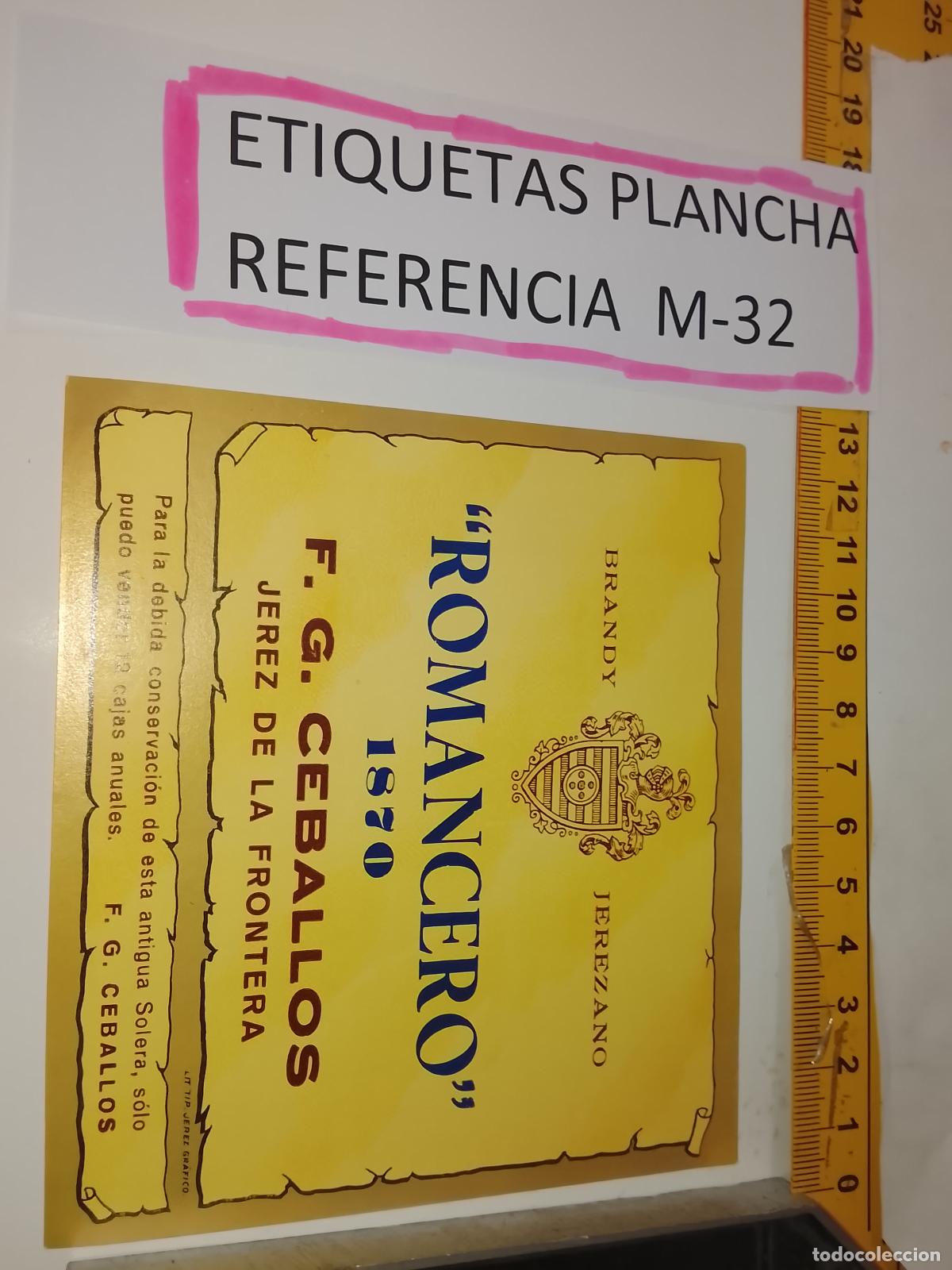 Old Labels: HAGA SU OFERTA - ANTIGUA ETIQUETA DE VINO LICOR co&ntilde;ac manzanilla fino SANLUCAR JEREZ CADIZ EL PUERTO