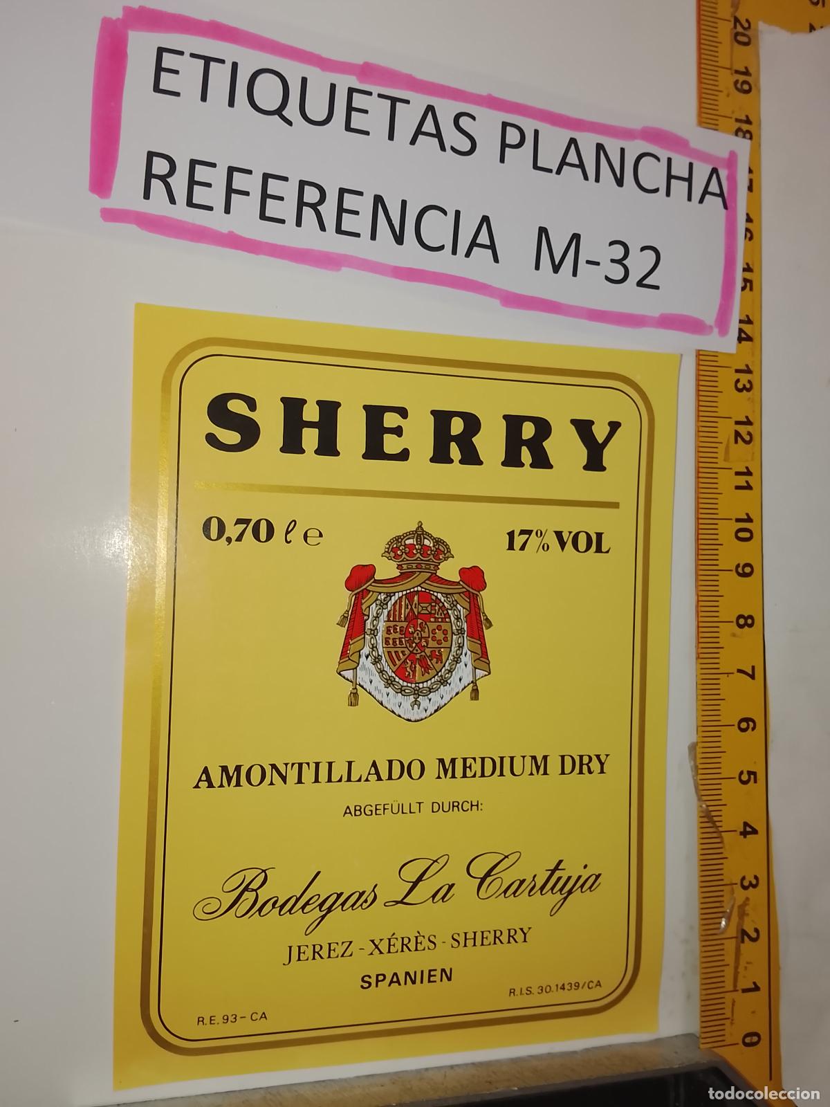 Etiquetas antiguas: HAGA SU OFERTA - ANTIGUA ETIQUETA DE VINO LICOR co&ntilde;ac manzanilla fino SANLUCAR JEREZ CADIZ EL PUERTO
