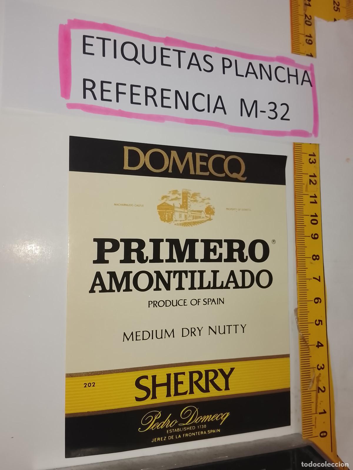 Etiquetas antiguas: HAGA SU OFERTA - ANTIGUA ETIQUETA DE VINO LICOR co&ntilde;ac manzanilla fino SANLUCAR JEREZ CADIZ EL PUERTO