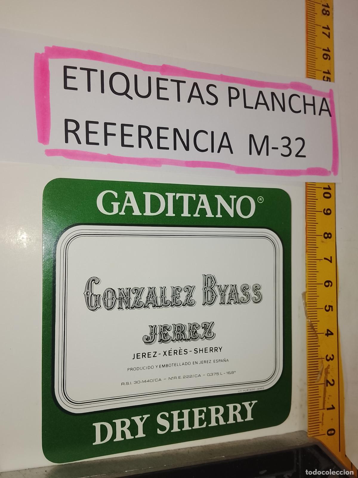 Etiquetas antiguas: HAGA SU OFERTA - ANTIGUA ETIQUETA DE VINO LICOR co&ntilde;ac manzanilla fino SANLUCAR JEREZ CADIZ EL PUERTO