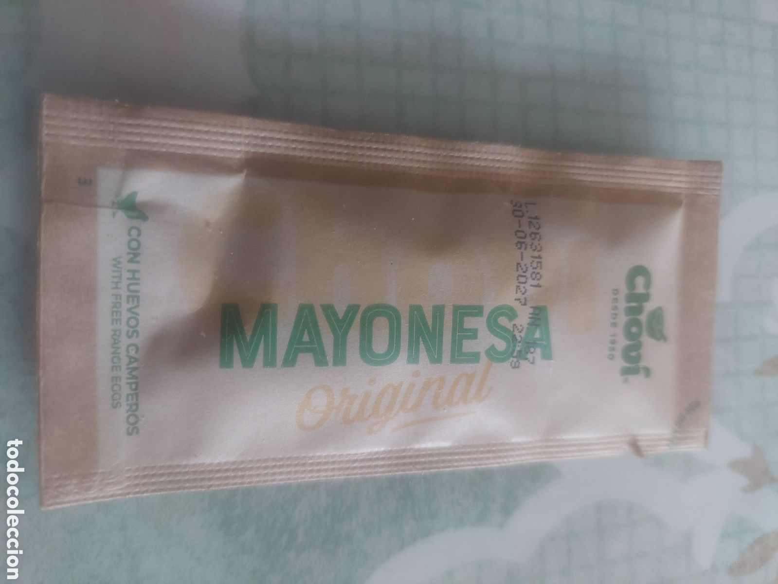 Etiquetas antiguas: EMBOLTORIO MAYONESA ORIGINAL CHOVI LLENO