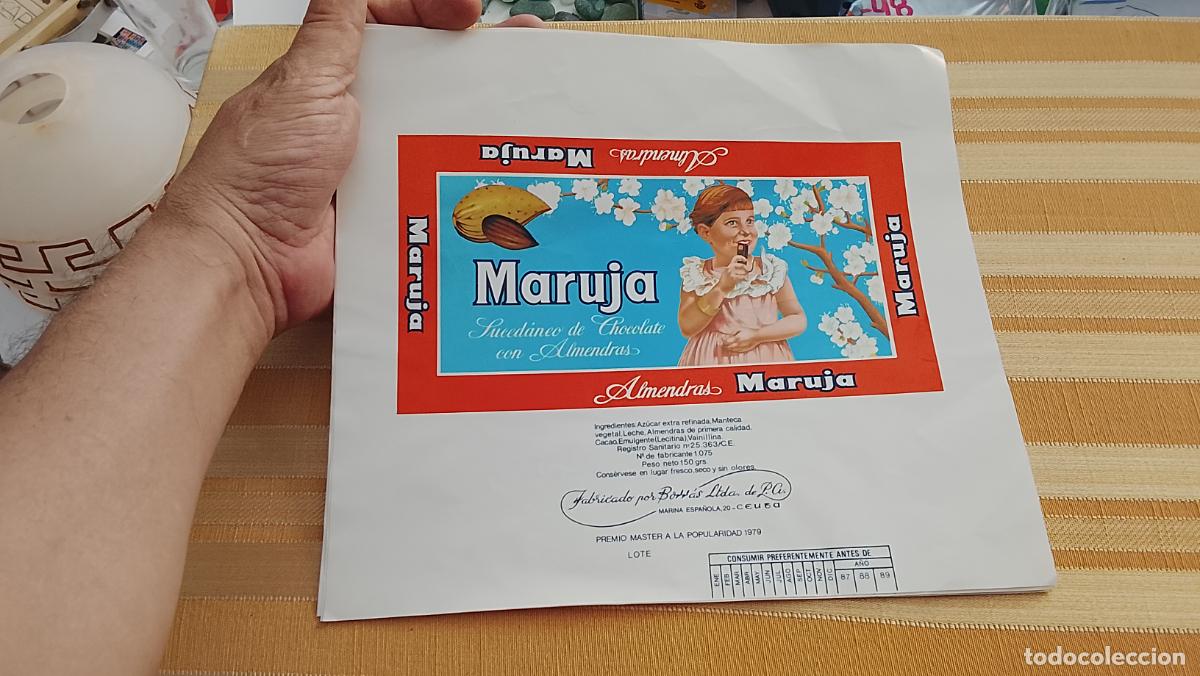 Etiquetas antiguas: GRAN ETIQUETA ENVOLTORIO ANTIGU CHOCOLATES BORRAS MARINA ESPA&Ntilde;OLA CEUTA PREMIO 1979