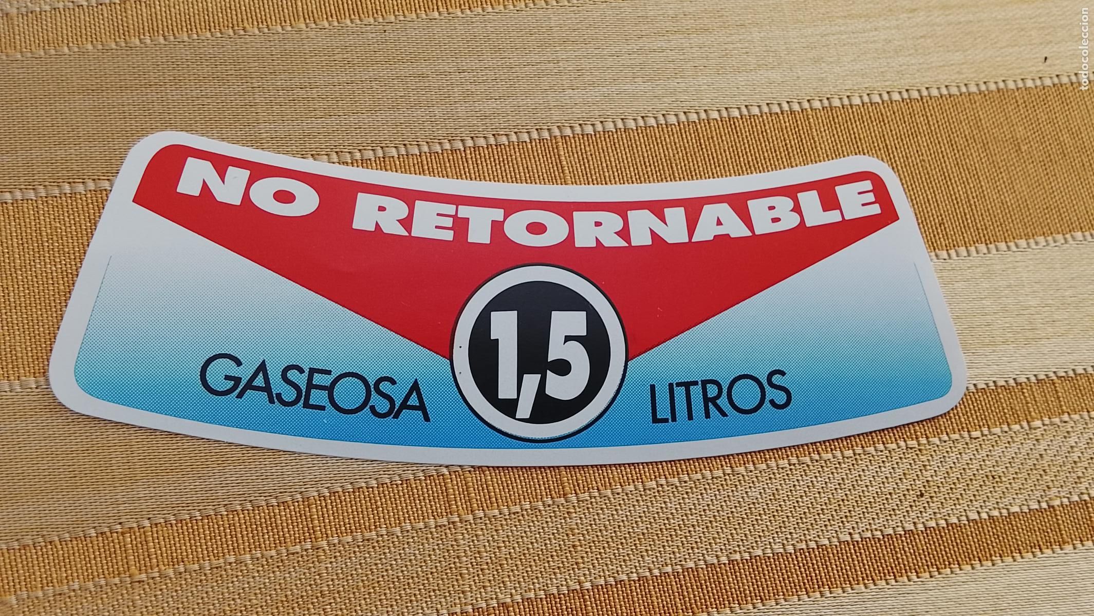 Etiquetas antiguas: ETIQUETA REFRESCOS GASEOSA 1,5 LITROS LANJARON