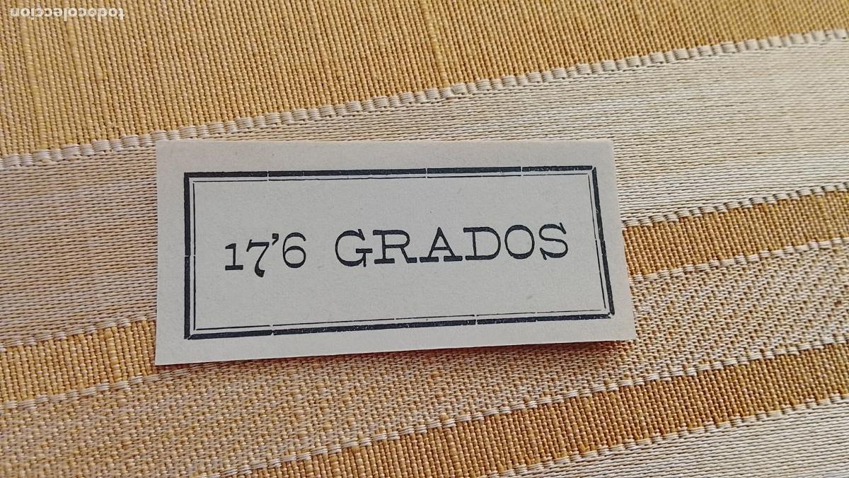 Etiquetas antiguas: ETIQUETA VINO LICOR GRADOS
