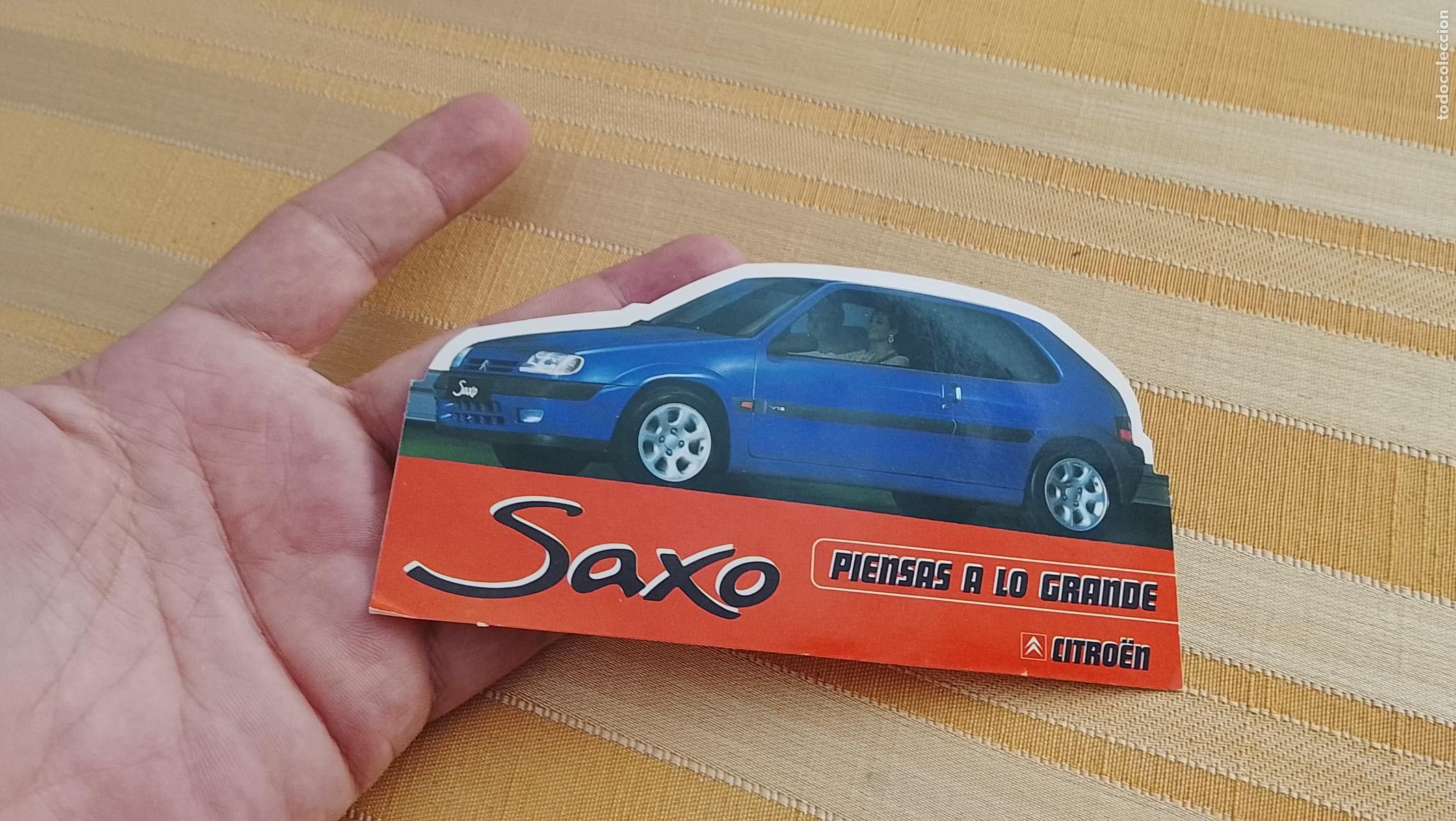 Etiquetas antiguas: ETIQUETA PEGATINA ADHESIVA COCHE SAXO CITROEN