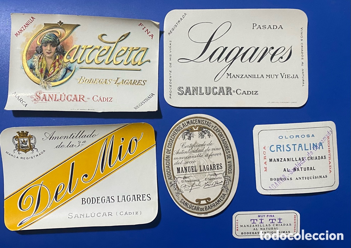 Etiquetas antiguas: Lote etiquetad de vino 6