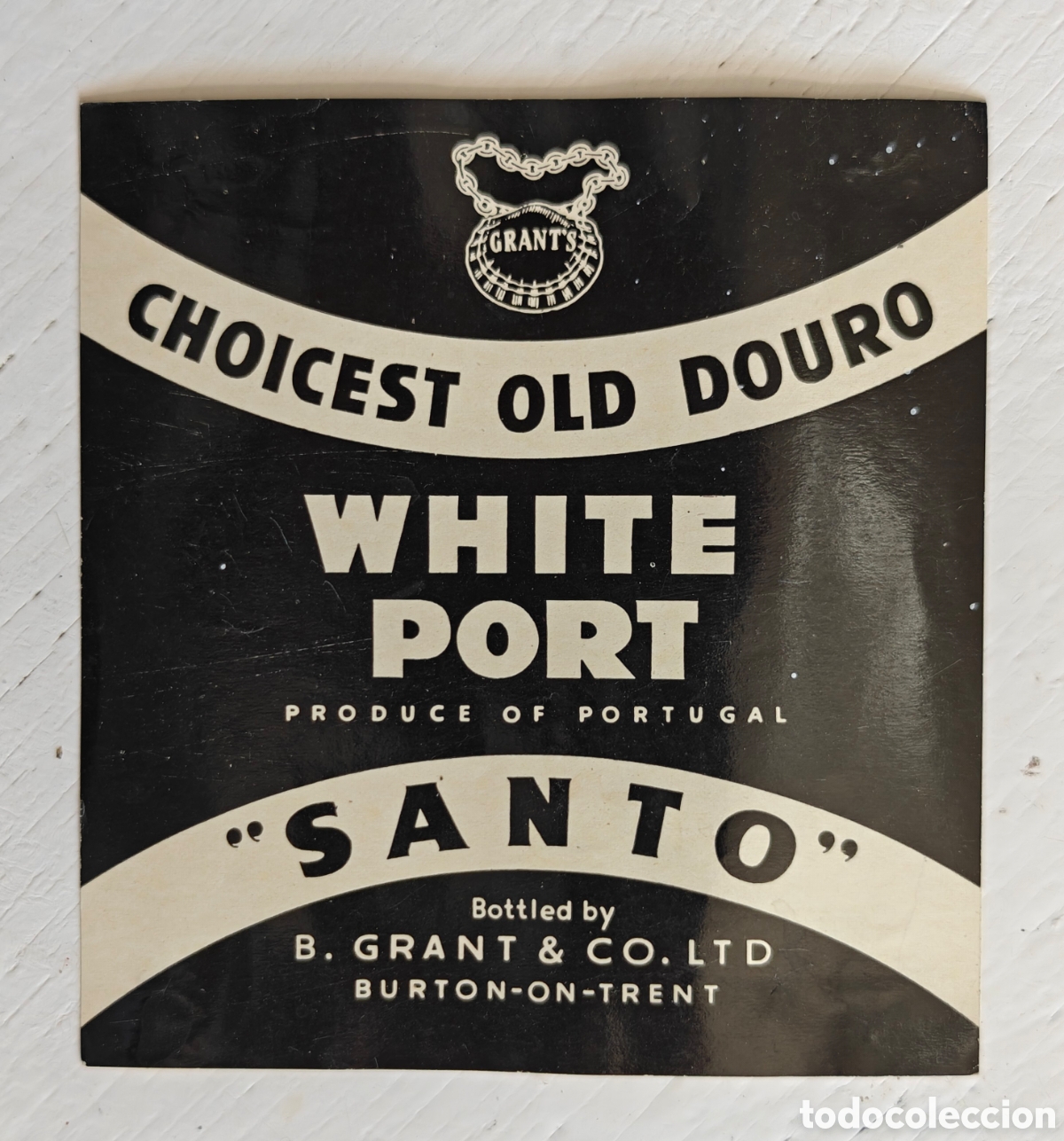 Etiquetas antiguas: Etiqueta Antigua White Port Santo Rara