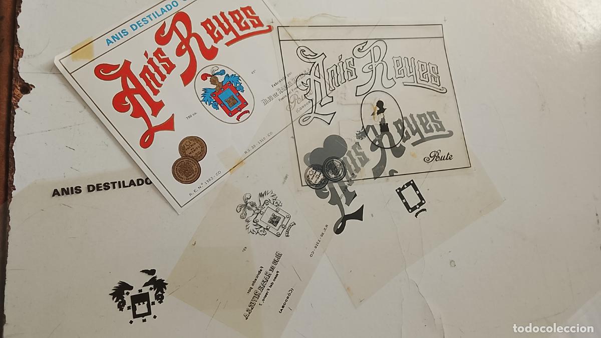 Etiquetas antiguas: cuatricomia fotolitos mas etiqueta de vino - anis reyes rute cordoba anis destilado hijo de refael r
