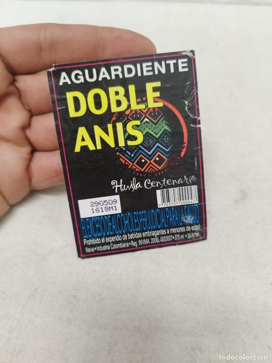 Etiquetas antiguas: Etiqueta aguardiente, doble anis.