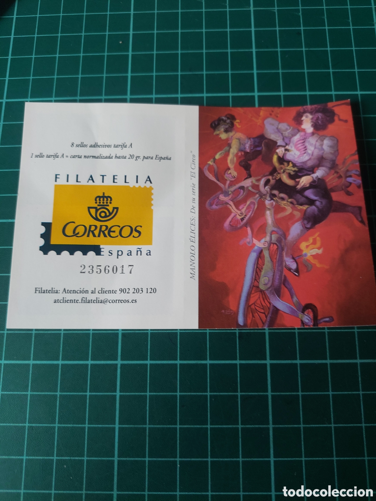 Etiquetas antiguas: IMORESO CORREOS ARTE MANOLO ELICES CIRCO