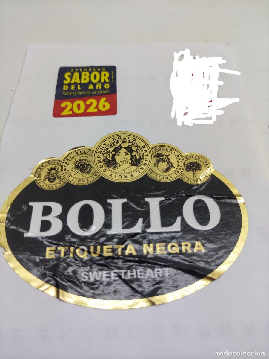Etiquetas antiguas: ETIQUETA FRUTA - BOLLO ETIQUETA NEGRA SABOR 2026 - MELON