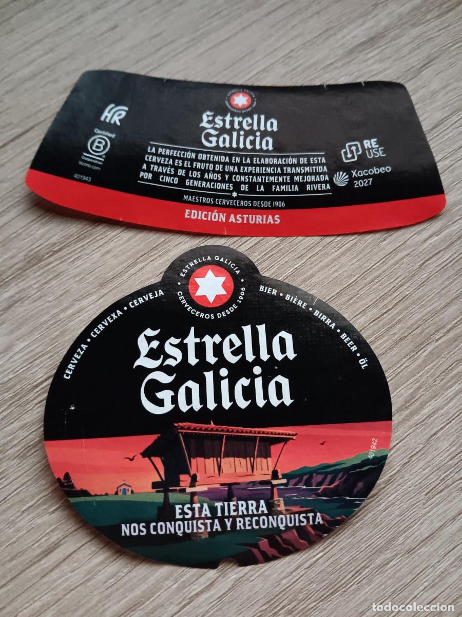 Etiquetas antiguas: ETIQUETA CERVEZA ESTRELLA GALICIA EDICI&Oacute;N ASTURIAS PANERA 2026