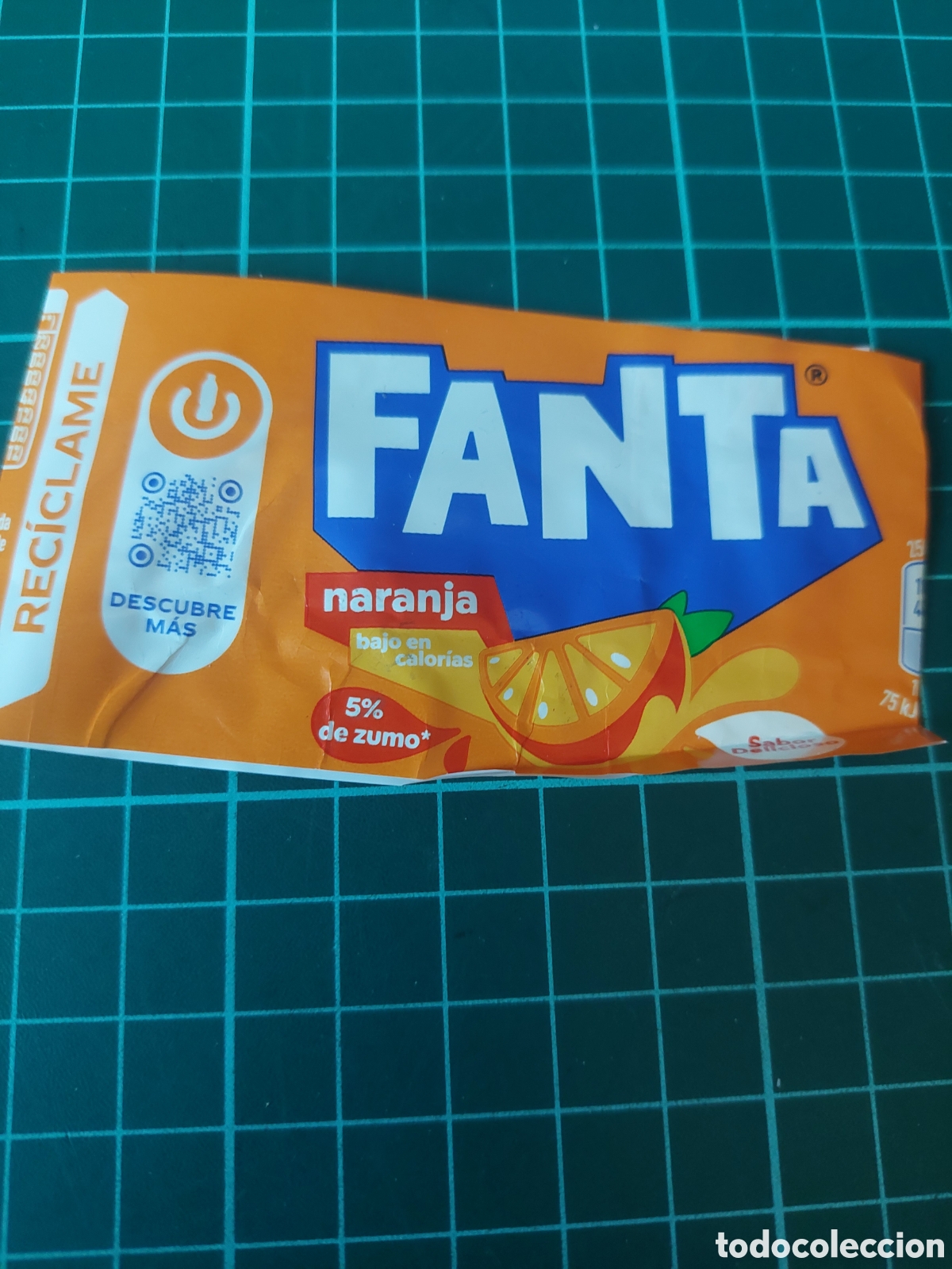 Etiquetas antiguas: EMBOLTORIO ETIQUETA FANTA NARANJA