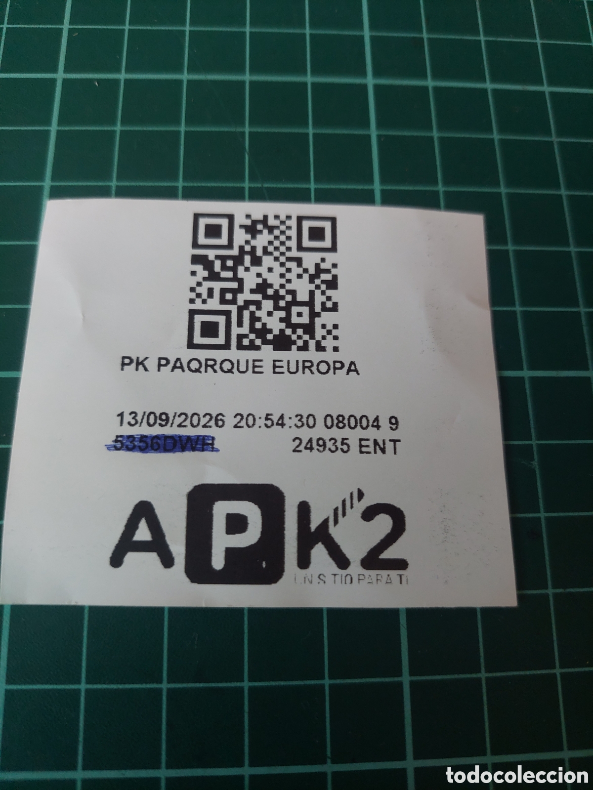 Etiquetas antiguas: TIKET PK EUROPA LA CORU&Ntilde;A APARCAMIENTO