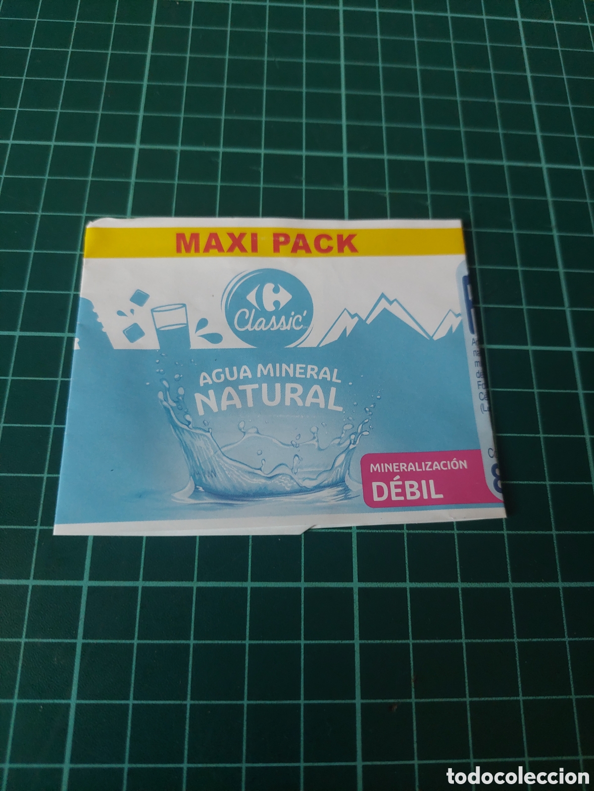 Etiquetas antiguas: ETIQUETA AGUA MINERAL NATURAL CLASSIC MAXI PARCK FONTECELTA Lugo Galicia