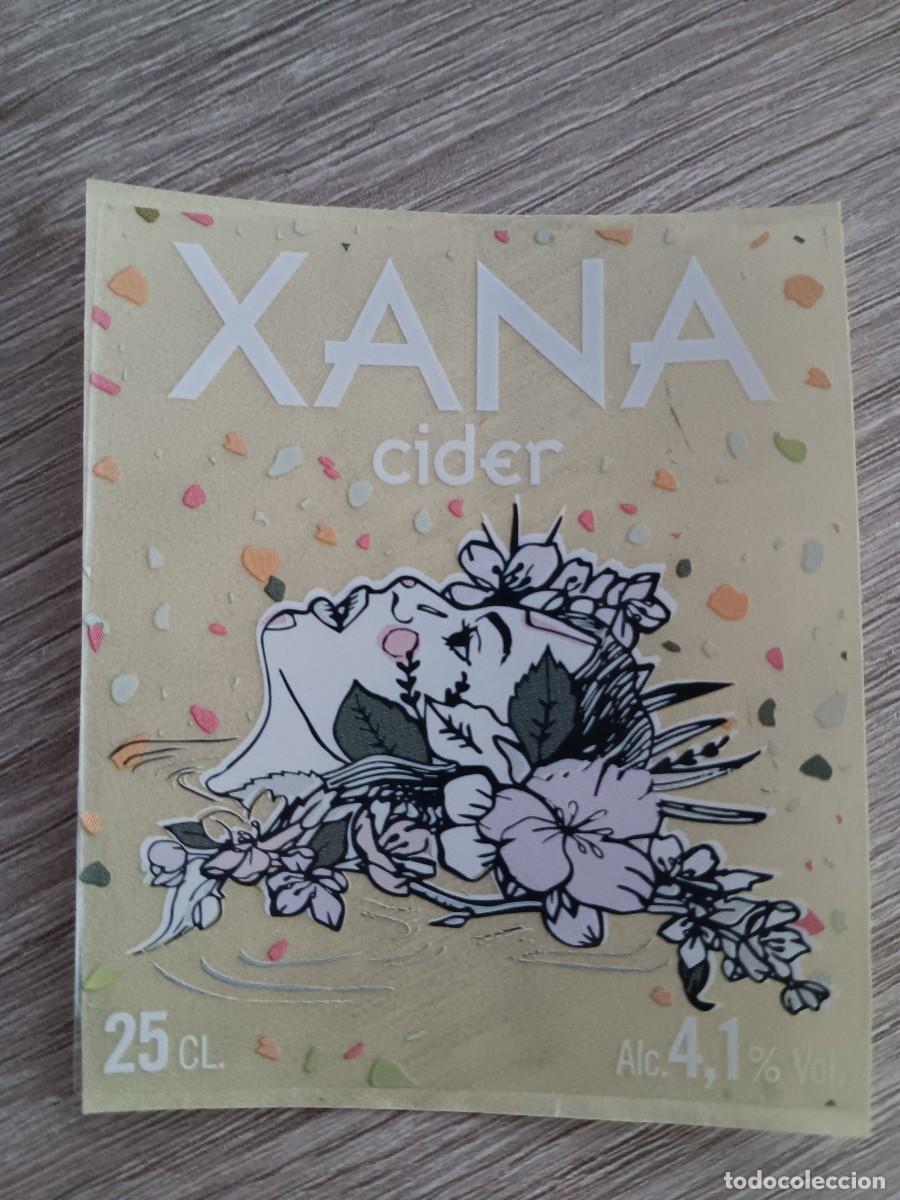 Etiquetas antiguas: ETIQUETA SIDRA XANA 25CL. MAYADOR