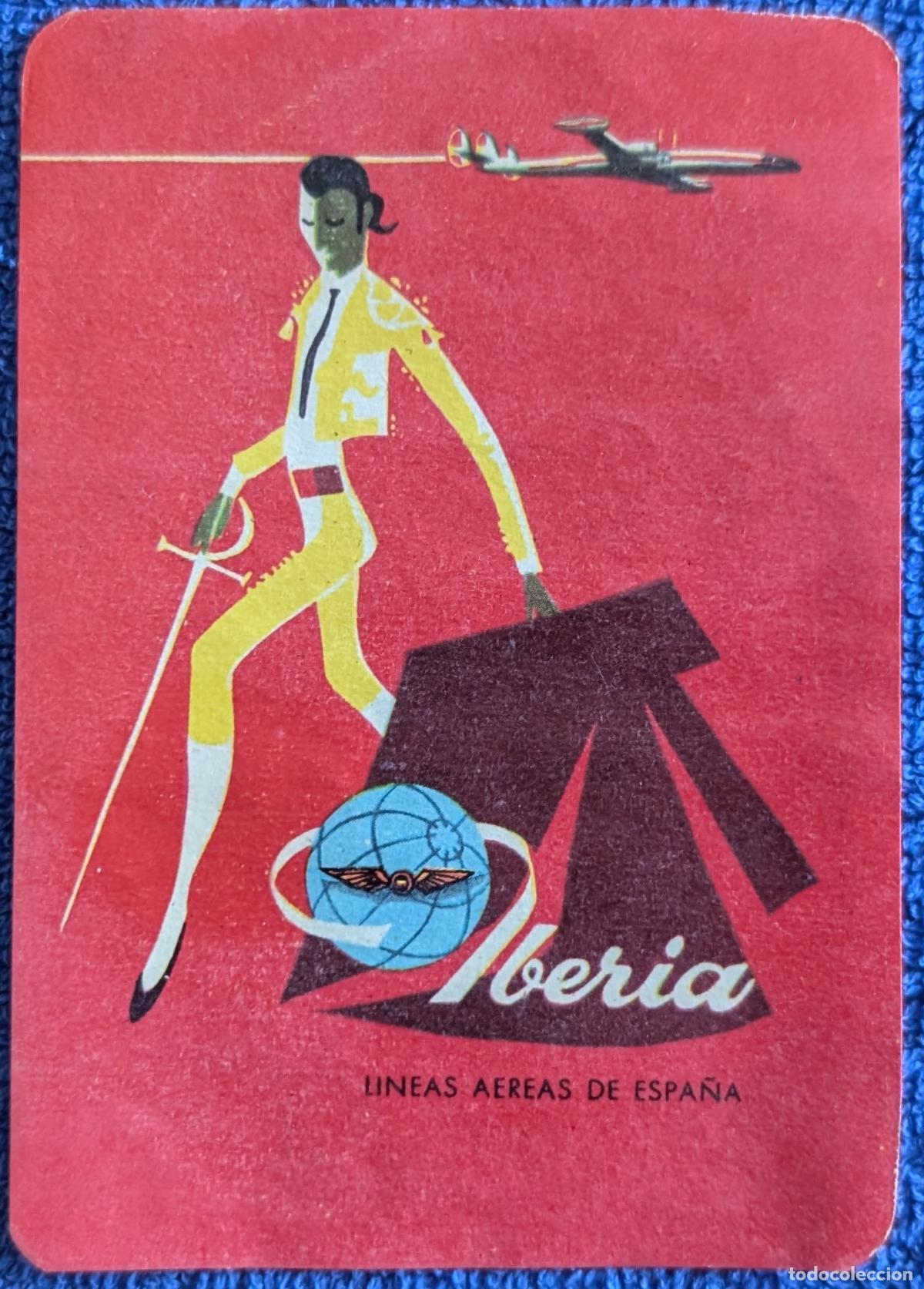 Etiquetas antiguas: Iberia - Etiqueta de vuelo para equipaje