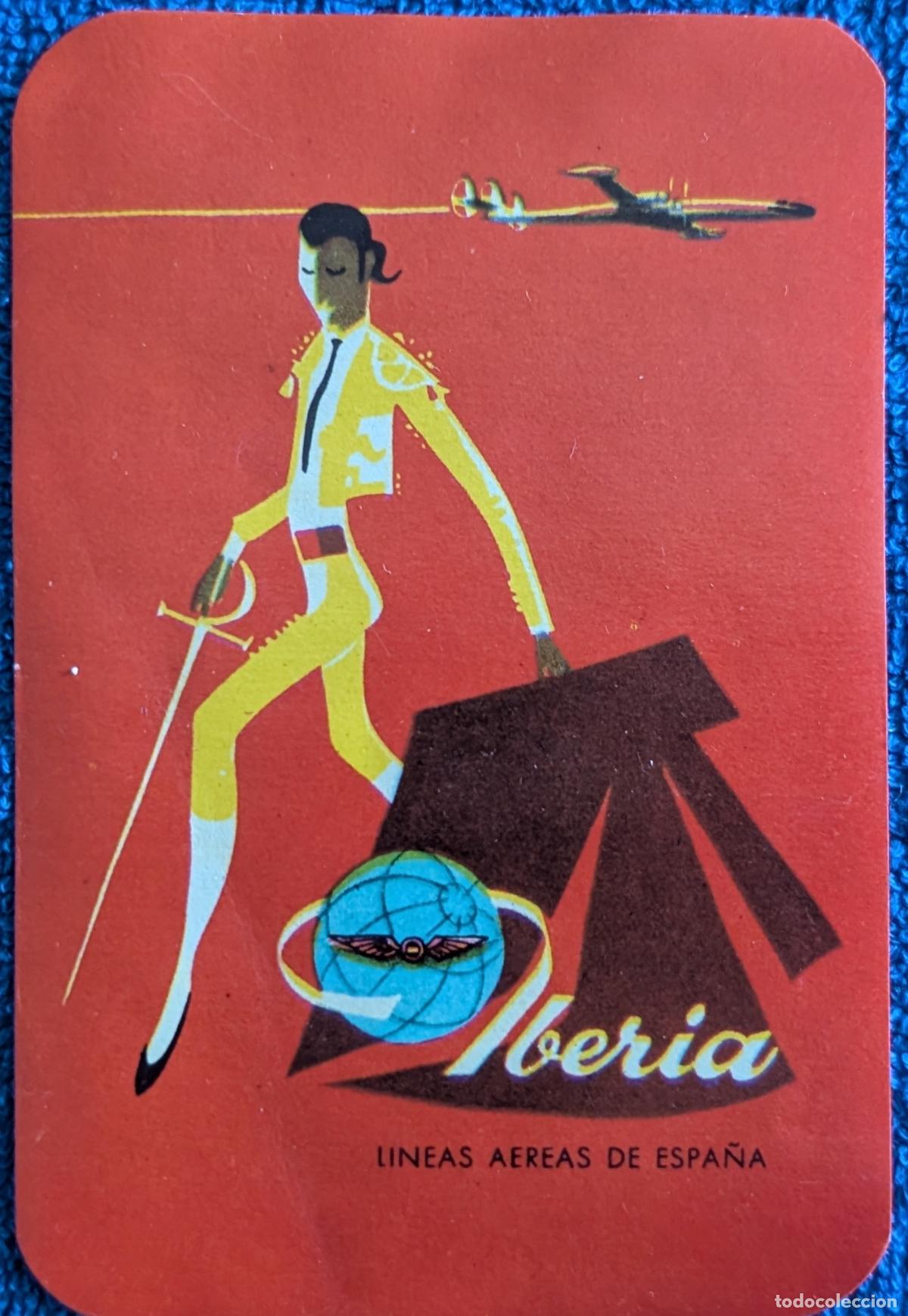 Etiquetas antiguas: Iberia - Etiqueta de vuelo para equipaje