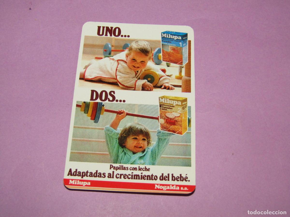 Etiquetas antiguas: Antiguo Calendario H. Fournier Publicidad de MILUPA de Nogalda del A&ntilde;o 1985