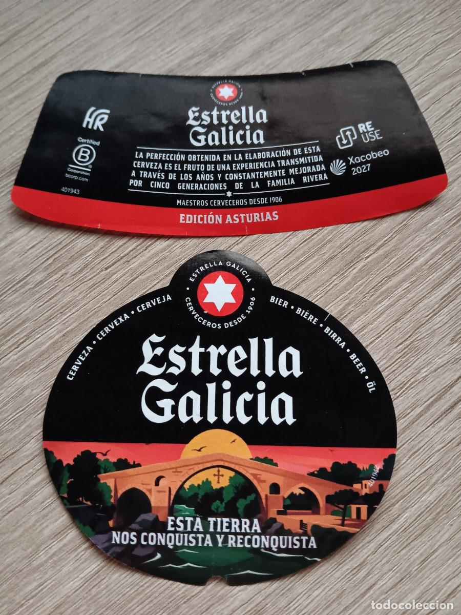 Etiquetas antiguas: ETIQUETA CERVEZA ESTRELLA GALICIA EDICI&Oacute;N ASTURIAS PUENTE ROMANO 2026