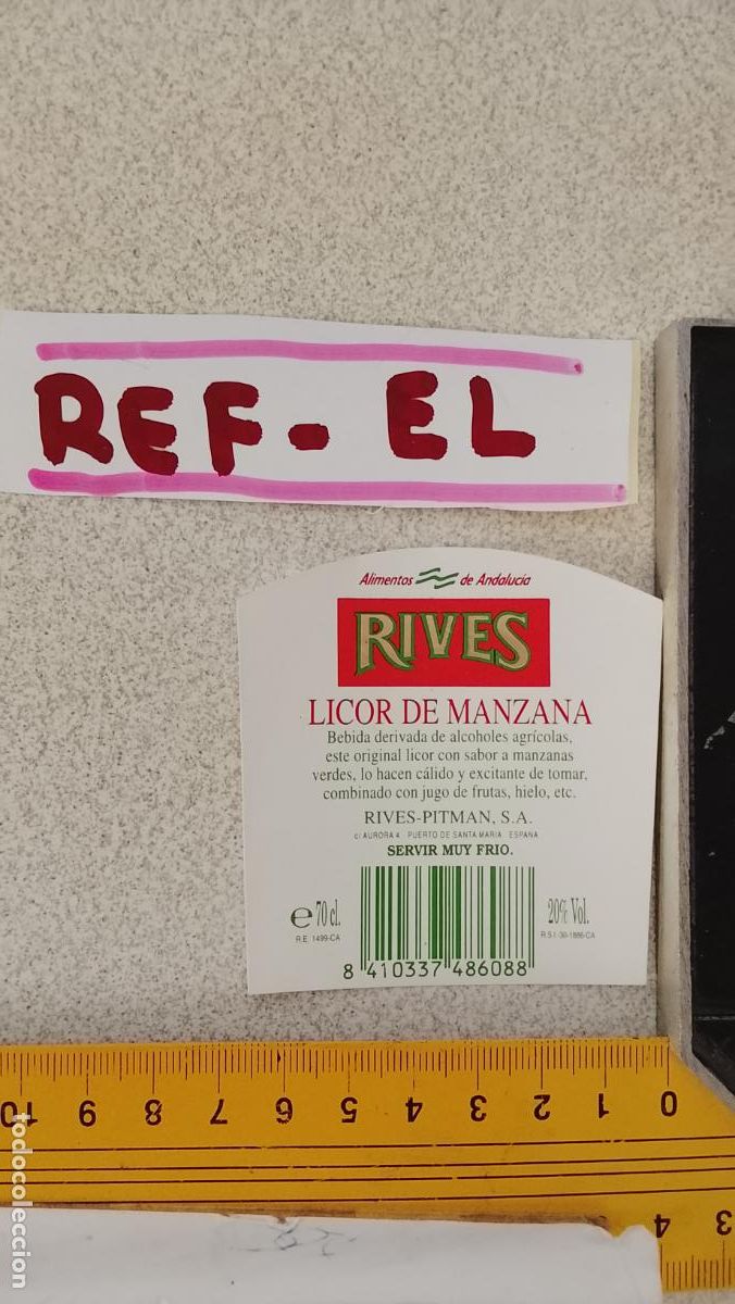 Etiquetas antiguas: HAGA SU OFERTA - ANTIGUA ETIQUETA DE VINO LICOR co&ntilde;ac manzanilla fino SANLUCAR JEREZ CADIZ EL PUERTO