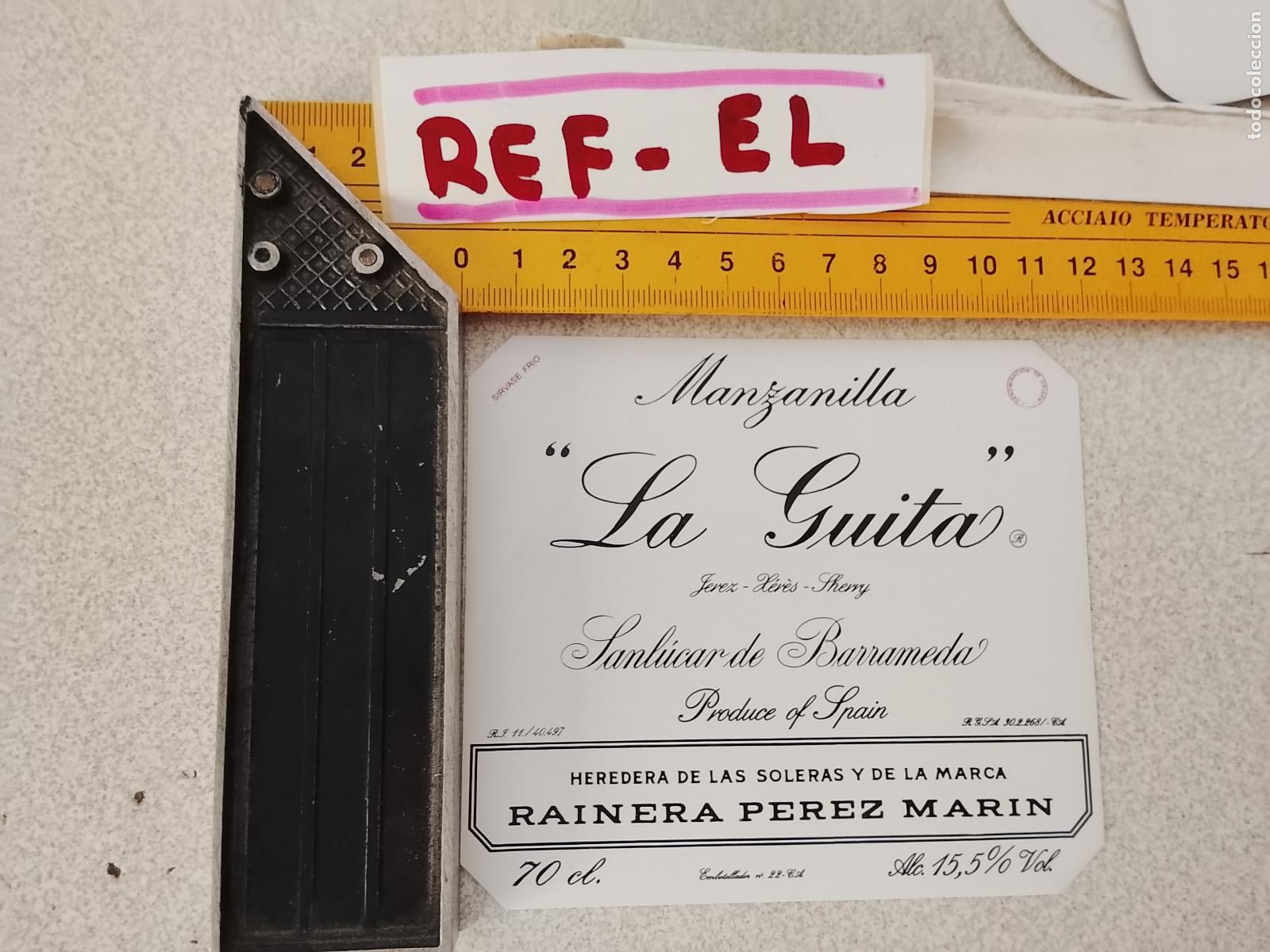 Etiquetas antiguas: HAGA SU OFERTA - ANTIGUA ETIQUETA DE VINO LICOR co&ntilde;ac manzanilla fino SANLUCAR JEREZ CADIZ EL PUERTO