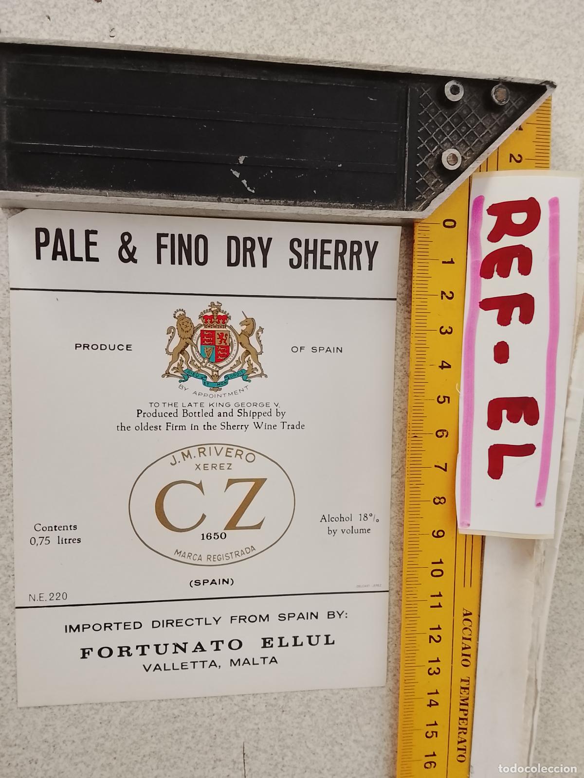 Etiquetas antiguas: HAGA SU OFERTA - ANTIGUA ETIQUETA DE VINO LICOR co&ntilde;ac manzanilla fino SANLUCAR JEREZ CADIZ EL PUERTO