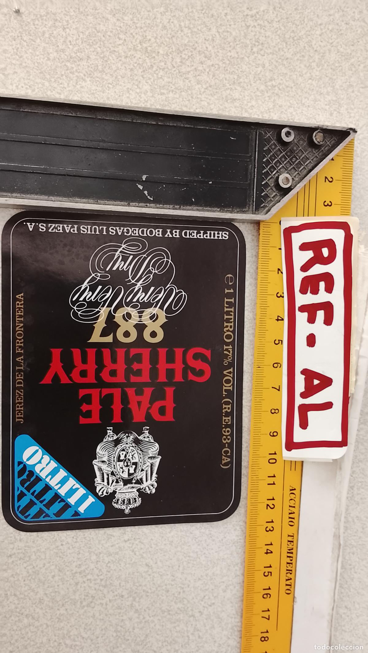 Etiquetas antiguas: HAGA SU OFERTA - ANTIGUA ETIQUETA DE VINO LICOR co&ntilde;ac manzanilla fino SANLUCAR JEREZ CADIZ EL PUERTO